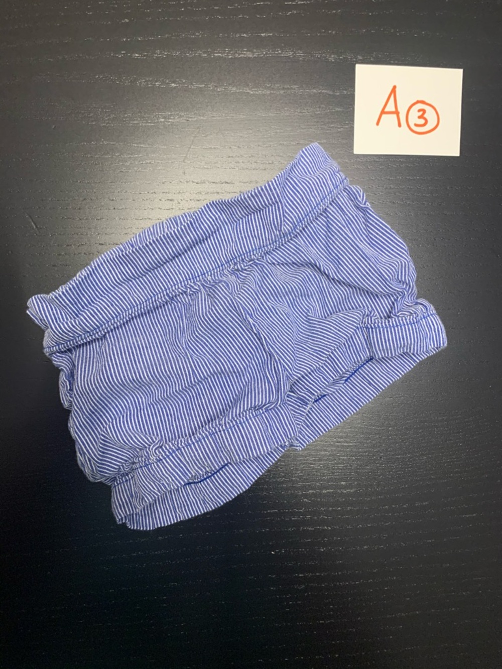 ⭐️2/$5.00⭐️ Striped 0-3m Carter’s Blue Striped Shorts